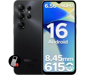 DOOGEE NOTE56 X Smartphone, Android 16 Telephone Portable, 6150mAh, Smartphone Pas Cher Écran 6.56" HD+ 90Hz, 24 Go+64 Go/2 to,Octa Core, Double SIM Débloquée, 8MP+5MP, Face ID, 3.5mm Jack,GPS,OTG