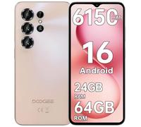 DOOGEE Note56X Android 16 Smartphone Pas Cher, 6150mAh Telephone Portable, 24Go+64Go/TF 2To Smartphone Débloqué, 6.56"/90Hz Téléphone Portable, 4G Dual SIM, 8.45mm Ultra-Mince/Face ID/GPS/OTG/3.5mm