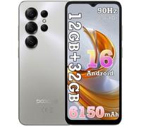 DOOGEE NOTE56X Lite Smartphone 6.56"" 12Go(3+9) + 32 Go/jusqu'à 2To 6150mAh Android 16 8MP Téléphone portable 4G Double Sim GPS Gris