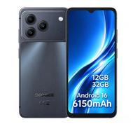 Doogee Note57 Lite Smartphone Pas Cher 12Go(3+9) RAM/ 32Go ROM 6.56"" 6150mAh Android 16 13MP Téléphone 4G Double SIM GPS Noir
