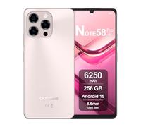 DOOGEE Note58 Pro Telephone Portable 4G Android 15, 32 Go RAM + 256 Go ROM, Batterie 6250mAh, Écran 6.75 Pouces HD+ 90Hz, AI Camara 16MP, Octa-Core, Double SIM, NFC, Smartphone Debloqué, 2025, Or