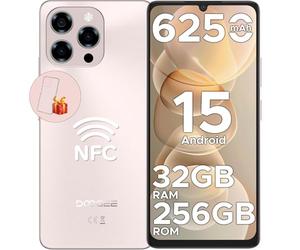 DOOGEE Note58 Pro Téléphone Portable Pas Cher Android 15, 6250 mAh Smartphone Pas Cher 32Go+256 Go/2 to, 6,75" 90Hz,16 MP+8MP Telephone, UNISOC T7250/4G Dual SIM, OTG/NFC/Face ID/3.5mm Jack/GPS