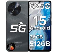 DOOGEE Note59 Pro+ 5G Smartphone Android 15 - 36GB RAM+512GB,120Hz, 6250mAh, UNISOC T8200, 50MP 4K,, NFC, Widevine L1-Noir