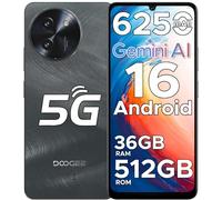 DOOGEE Note59 Pro+ 5G Smartphone Android 16,Smartphone 36Go RAM (12+24) + 512Go, 6.75" HD+ 120Hz &6250mAh,UNISOC T8200 Telephone Portable, Caméra 50MP 4K,Face + Finger ID/NFC/Widevine L1/OTG,Noir