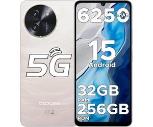 DOOGEE Note59 Pro 5G Smartphone, Android 16 Téléphone Portable, 6,75" 120Hz, 32Go+256 Go/2 to, 6250mAh Smartphone Pas Cher, 16 MP+8MP Telephone, UNISOC T8200/Dual SIM, OTG/NFC/Face ID/GPS