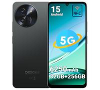 DOOGEE Note59 Pro Smartphone 5G sans Forfait - Batterie 6250mAh, 256Go, RAM 32Go, Écran 6.75” 120Hz, Android 15, NFC, Double SIM, Débloqué, Face ID