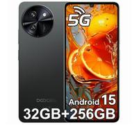 Doogee Note59 pro Smartphone 6.75"" 32 Go + 256 Go 6250mAh 16MP Caméra Téléphone portable 5G Android 15 Double Sim NFC GPS - Noir