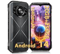 DOOGEE S CYBER Smartphone Robuste 6.58"" FHD+ 4G Android 14 - 20Go+256Go 10800mAh Caméra 50MP Téléphone NFC-Face ID - Argent