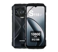 DOOGEE S118 Smartphone Incassable 2024, 20Go RAM+512Go ROM, 10800mAh, Écran 6.58" FHD+ 120Hz, 50MP Caméra, Android 14, Octa Core, 4G Dual SIM Telephone Portable Debloqué, GPS, NFC, Fingerprint, Argent