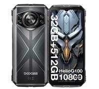 DOOGEE S118 Téléphone Portable Incassable 6.58"" FHD+ 120Hz Android 14 32Go+512Go 10800mAh 50MP NFC Dual SIM WIFI - Argent