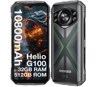 DOOGEE S118 Téléphone Portable Incassable 6.58"" FHD+ 120Hz Android 14 32Go+512Go 10800mAh 50MP NFC Dual SIM WIFI - Vert