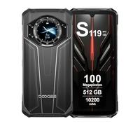 DOOGEE S119 Telephone Incassable 4G, 24 Go RAM + 512 Go ROM, Batterie 10200mAh, Écran 6.72 Pouces FHD+, AI Camara 100MP, Octa-Core, Android 14, Double SIM, NFC, Smartphone Incassable 2025, Argent
