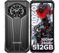DOOGEE S119 Téléphone Portable Incassable 【2025】 Écran Arrière 1,32'', 24GB+512GB/TF2TB, 10200mAh 33W, 6,72’’ FHD+ IPS, Caméra 100MP, Octa Core Android 14 Smartphone Incassable, /NFC/Face ID/3 Cartes