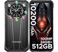 DOOGEE S119 Téléphone Portable Incassable,8Go+512Go Noir Argent