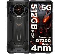 DOOGEE S200PLUS 5G Smartphone Incassable Android 15 - D7300 4nm, 36GB+512GB (2TB), 10100mAh, 1.32inch Rear Screen，Écran 6.72"" 120Hz