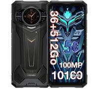 Doogee S200 Plus 5G Smartphone Robuste 36Go + 512Go 10100mAh/33W 100MP AI Caméra 6,72''+1.32"" Écran IP68 Téléphone NFC GPS - Noir