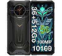Doogee S200 Plus 5G Smartphone Robuste 36Go + 512Go 10100mAh/33W 100MP AI Caméra 6 72'' Écran IP68 Téléphone Dual SIM NFC GPS - Noir