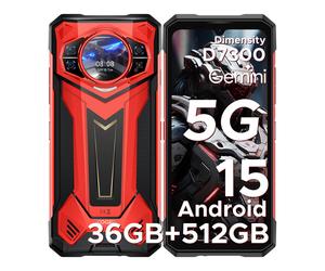 DOOGEE S200 Plus smartphone robuste 5G, Dimensity 7300, mémoire 16 Go+20 Go + stockage 512 Go, écran dynamique arrière 1,32 in, Android 15, batterie 10100 mAh, caméras de vision nocturne 100 MP+20 MP,