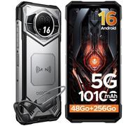DOOGEE S200 Smartphone Incassable Avec Écouteur, Telephone Portable Incassable Android 16 48Go+256Go,6.72"" FHD+, 5G Dual SIM- Argent