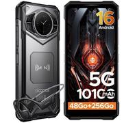 DOOGEE S200 Smartphone Incassable Avec Écouteur, Telephone Portable Incassable Android 16 48Go+256Go,6.72"" FHD+, 5G Dual SIM- Gris