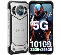 DOOGEE S200 Telephone Portable Incassable 5G Android 14, 32Go RAM + 256 Go ROM/2 to Smartphone Incassable avec Écran Arrière de 1,32", 10100 mAh (33W), 6,72" FHD+120Hz, 100 MP + 20 MP, Dual SIM/NFC.