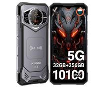 DOOGEE S200 Telephone Portable Incassable 5G Android 14, 32Go RAM + 256 Go ROM/2 to Smartphone Incassable avec Écran Arrière de 1,32", 10100 mAh (33W), 6,72" FHD+120Hz, 100 MP + 20 MP, Dual SIM/NFC.