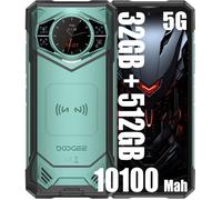 DOOGEE S200 X 5G Telephone Portable 1.32"" AMOLED 32GB RAM+512GB ROM Dimensity 7050 Caméra AI 100MP 6.72""FHD+120GHz Android 14,Vert