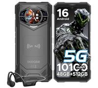 DOOGEE S200 X 5G Telephone Portable Incassable, Écran 6.72” FHD+120Hz IPS,48 Go RAM+512 Go ROM, Telephone Incassable Android 16, AI Caméra 100MP+20MP+2MP, Batterie 10100mAh, avec Écouteurs,WiFi6/NFC