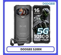 Version Globe DOOGEE S200 X 5G téléphone robuste 6.72 "dimensionnée 7050 1.32" AMOLED affichage arrière 12GB 512GB 10100mAh batterie téléphone VIP Edition Yellow