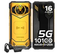 Version Globe DOOGEE S200 X 5G téléphone robuste 6.72 "dimensionnée 7050 1.32" AMOLED affichage arrière 12GB 512GB 10100mAh batterie téléphone VIP Edition Yellow