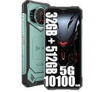 DOOGEE S200 X Telephone Portable Incassable 5G (2025), 32GB+512GB/TF 2TB, 10100mAh/33W, 100MP+20MP，Ecran arrière 1,32'',Android 14 Smartphone,6.72”+120Hz,Téléphone WiFi6/NFC/DDR5/Face ID/OTG (Vert)