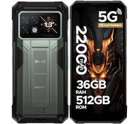 DOOGEE S200MAX Smartphone Incassable 5G, Écran 6,72" FHD+ 120Hz, 36GB+512GB,Telephone Portable Incassable Android 15, Batterie 22000mAh, Charge Rapide 66W, AI Caméra 108MP+Vision Nocturne 20MP, NFC