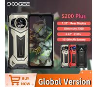 DOOGEE S200Plus 5G AI Smartphone robuste dimension 7300 16 + 512GB 1.32 "écran arrière 6.72'' 10100mAh téléphone Rouge