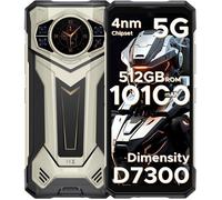 DOOGEE S200PLUS 5G Smartphone Incassable Android 15 - D7300 4nm, 36GB+512GB (2TB), 10100mAh, 1.32inch Rear Screen，Écran 6.72"" 120Hz