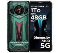 DOOGEE S200Ultra 5G Telephone Portable Incassable, 48Go + 1TB, 11000 mAh/66W, Android 15 Smartphone Incassable 6,72”HD+ IPS, Caméra 100MP 4K, Dimensity 7400 Octa-Core/IP68/IP69K/NFC/Face ID/Dual SIM