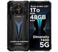 DOOGEE S200Ultra 5G Telephone Portable Incassable, 48Go + 1TB, 11000 mAh/66W, Android 15 Smartphone Incassable 6,72”HD+ IPS, Caméra 100MP 4K, Dimensity 7400 Octa-Core/IP68/IP69K/NFC/Face ID/Dual SIM