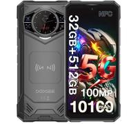 Doogee S200X Smartphone Robuste 32Go + 512Go 10100 mAh 33W Charge Rapide 100MP Caméra 6,72''+1.32"" IP68 Téléphone 5G NFC GPS - Noir