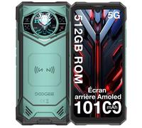 DOOGEE S200X Smartphone robuste 5G DDR5 ,Caméra AI 100MP 6,72""FHD+ 120Hz 32+512Go Batterie 10100mAh/33W Android 14 NFC/WiFi6 - Vert