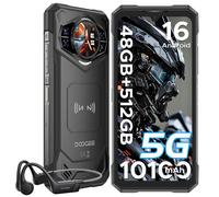 DOOGEE S200X-V Smartphone Rugged 5G, 12 Go RAM + 512 Go, Batterie 10100 mAh, Caméra 100 MP, Écran Arrière AMOLED 1,32", Noir