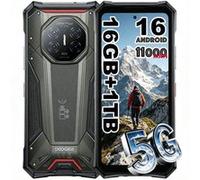 DOOGEE S300 Plus 5G Robuste | PTT | NFC | Matrice LED | Batterie 11000mAh Gris