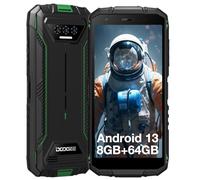 DOOGEE S41T Telephone Portable Incassable,Smartphone Incassable Android 13，8Go+64Go（1TO）,5.5” IPS HD Smartphone Pas Cher，6300mAh Batterie,13MP Caméra，Smartphone 4G Dual SIM/NFC/Face Unlock/OTG/GPS