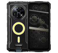 DOOGEE Smartphone Incassable 5G Fire 7 Pro, Intercom POC, Lampe 1200lm, 32GB+256GB, 13000mAh, 64MP+20MP Vision Nocturne, Écran 6.6'' HD+, Gemini IA, Téléphone IP68 Antichoc, 3 Fente Carte, NFC Noir