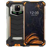 DOOGEE Smartphone Incassable S8P 10000mAh Batterie, Octa-Core 6 Go + 128 Go Android 10, Caméra Quad 21MP, 6,3 ”FHD + Corning Gorilla Glass, Charge sans Fil, Téléphone Portable IP68 NFC GPS Orange