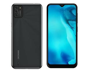 DOOGEE Smartphone Pas Cher, X93 Telephone Portable 6.1" HD+, 4350mAh 8MP+5MP Caméra, 16Go + 2 Go(SD 256Go), Android 10 Go, Double SIM 3G/GPS/WiFi Téléphone Pas Cher-Noir