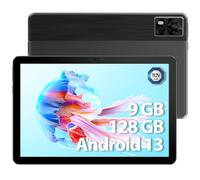 DOOGEE T10E/T10PRO 10.1 Pounes Protection avec Clavier, Noir/Transparent,Fine Folio Protecteur Tablette Housse Étui Multi-Angle Affichage (Noir)