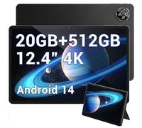 DOOGEE T30 Max Android 14 Tablette Tactile, 4K 12.4 Pouces Tablettes Gaming 20Go + 512Go/2To TF, 10800mAh/33W, 50MP+20MP, Helio G99 Octa Core, 2560 * 1600, Widevine L1, TUV/4G LTE/5G WiFi/OTG/GPS