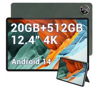 DOOGEE T30 Max Android 14 Tablette Tactile, 4K 12.4 Pouces Tablettes Gaming 20Go + 512Go/2To TF, 10800mAh/33W, 50MP+20MP, Helio G99 Octa Core, 2560 * 1600, Widevine L1, TUV/4G LTE/5G WiFi/OTG/GPS