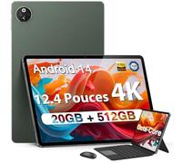 DOOGEE T30 MAX Tablette Android 12,4" 20GB+512GB(TF 2TB) G99 Octa Core, 10800mAh/33W, 50MP, 4G LTE, Widevine L1, Clavier Docking+Film