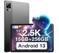 DOOGEE T30 Pro Tablette Android 13, 11 Pouces 2.5K Tablette tactiles, 15+256GB/ 8580mA/20 MP+8MP/Helio G99/Dual 4G LTE+5G WiFi/Widevine L1/Type-C/OTG/GPS