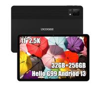 DOOGEE T30 Ultra Tablettes Tactiles(2024), 32GB RAM + 256GB ROM (TF 2TB) Octa-Core, Batterie 8580mAh, TÜV SÜD 11 Pollici, Dual 4G LTE/SIM, 16MP + 8MP, Android 13, GPS Face ID/Widevine L1 Noir